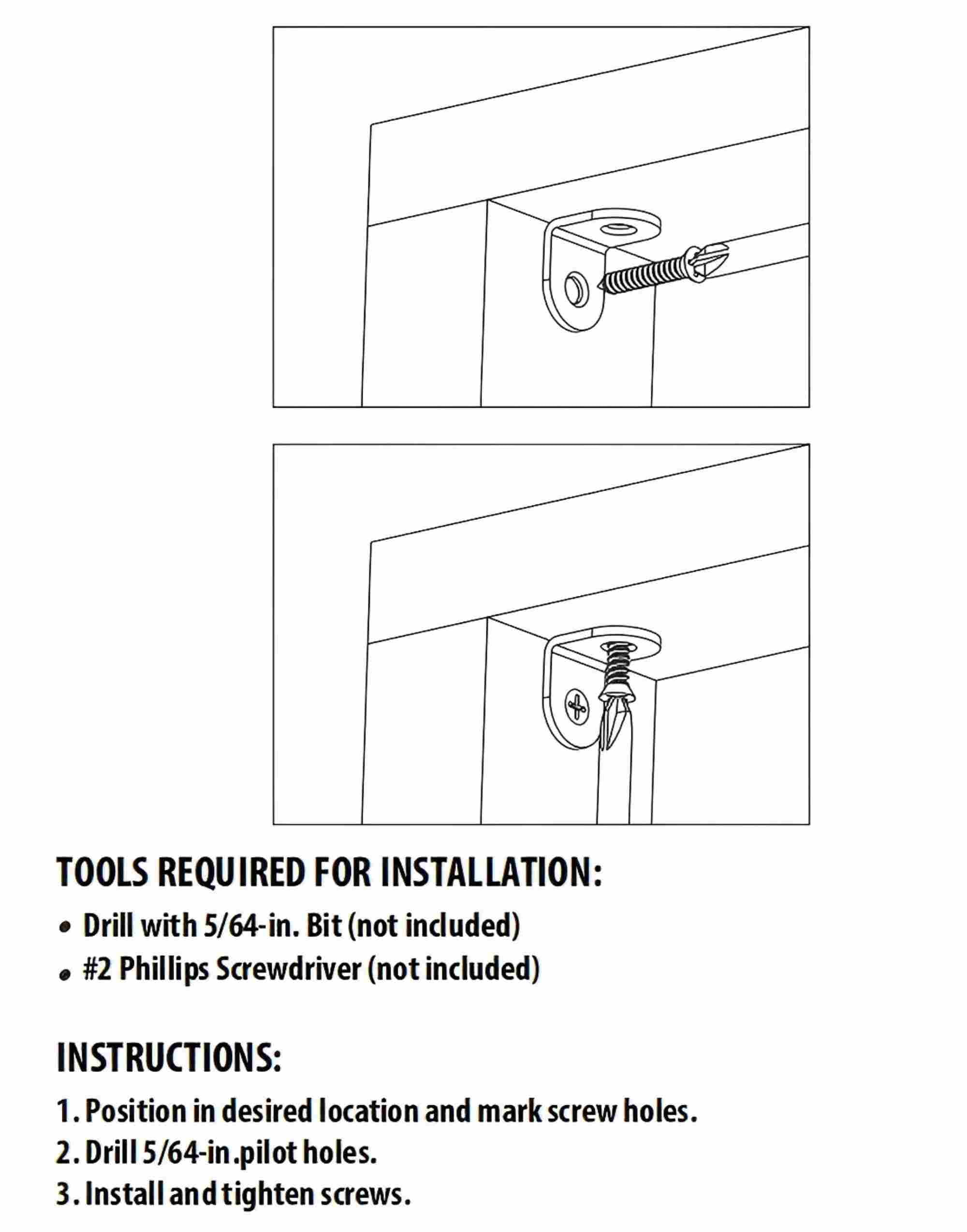 Hyper Tough 0.79 in. Stainless Steel Corner Brace for Shelves and Wood Furniture with Screws, 50 Pack
