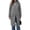 Gray, variant on cocolona Womens Long Quilted Jacket LightWeight Long Sleeve Hooded Zipper Puffer Coat Casual Loose Solid Color Winter Warm Snow Long Outerwear