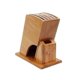 thumbnail image 1 of Wood Knife Block Bamboo Shelving Versatile Kitchen Ventilation Knife Holder Kitchen Knife Rac P20250110747, 1 of 5