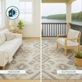 thumbnail image 4 of Addison Rugs Chantille Indoor/Outdoor Transitional Southwest Cream Machine Washable Rectangle Rug, 10' x 14', 4 of 8