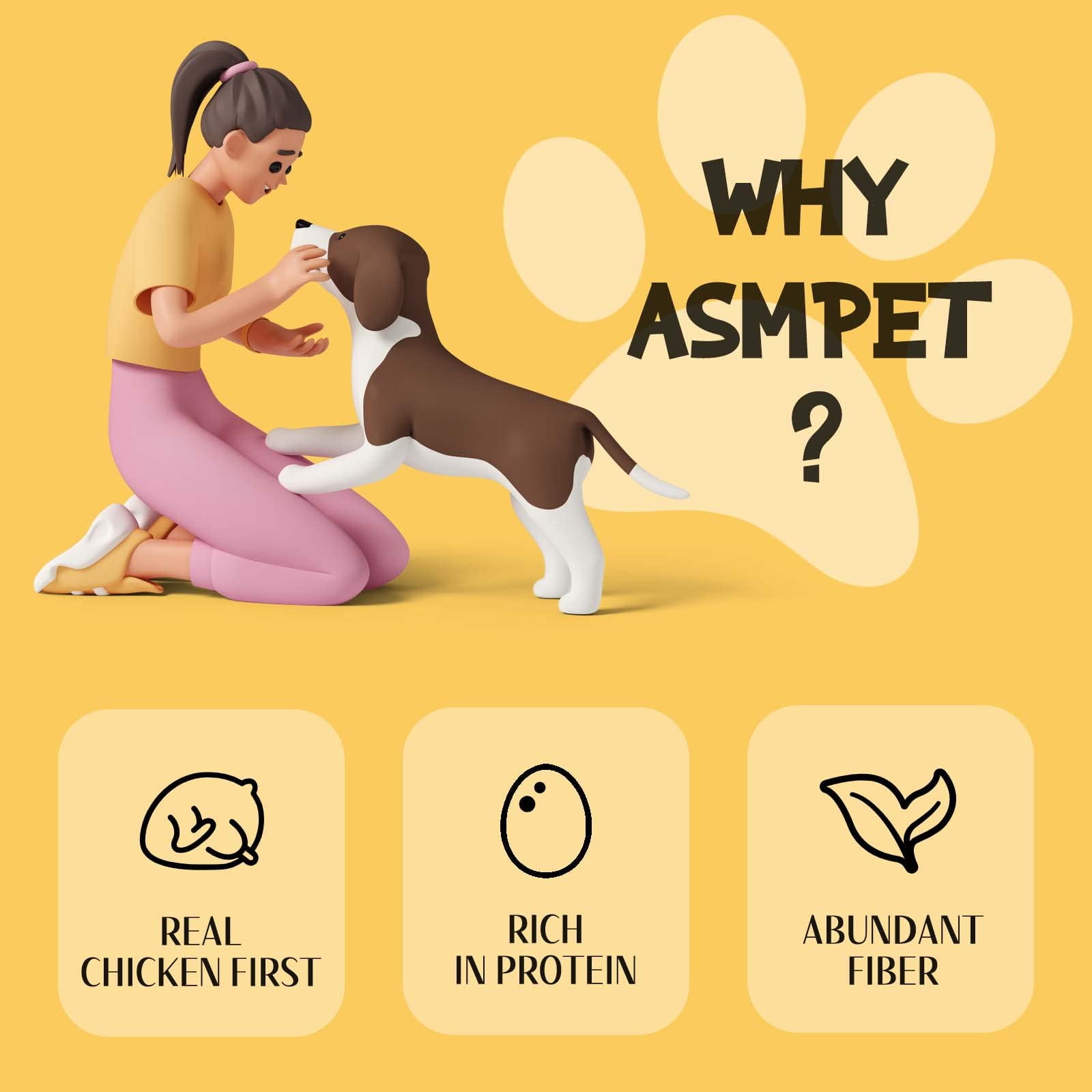 (2 pack) ASMPET Chicken Jerky Wrapped Pumpkin Biscuits for Dogs, Low Fat Pumpkin Dog Treats Chews, 10.6oz