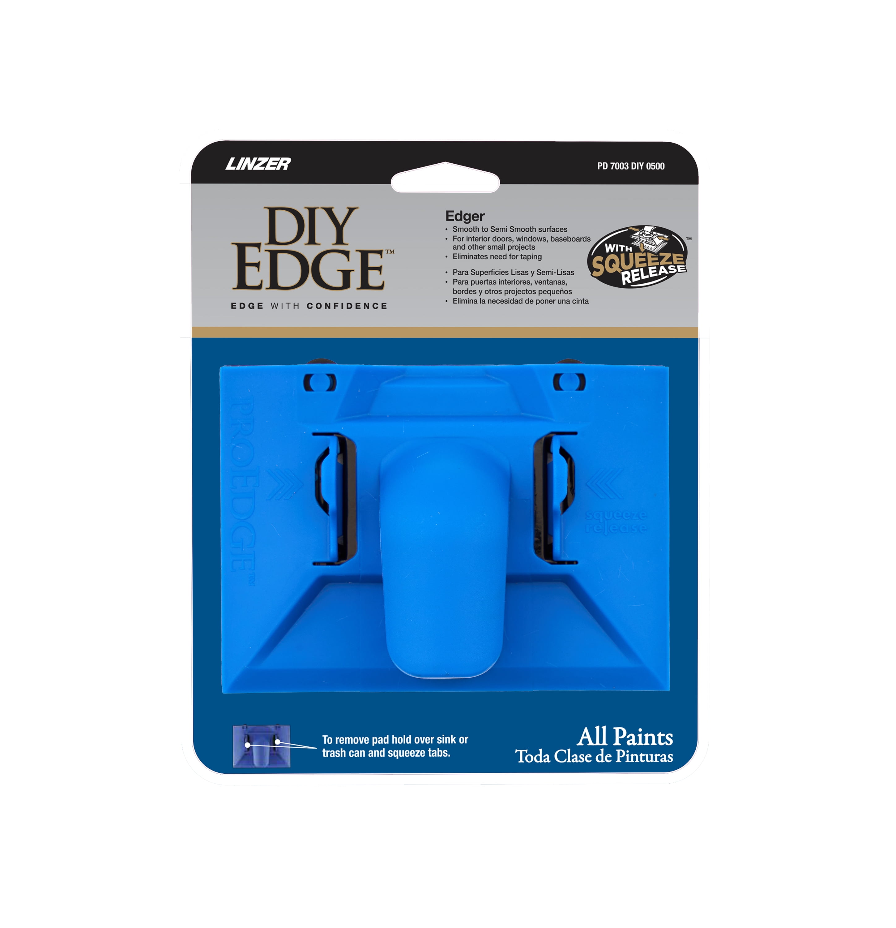 (6 pack) PRO EDGE by Linzer 5" DIY Paint Edger for Interior Projects
