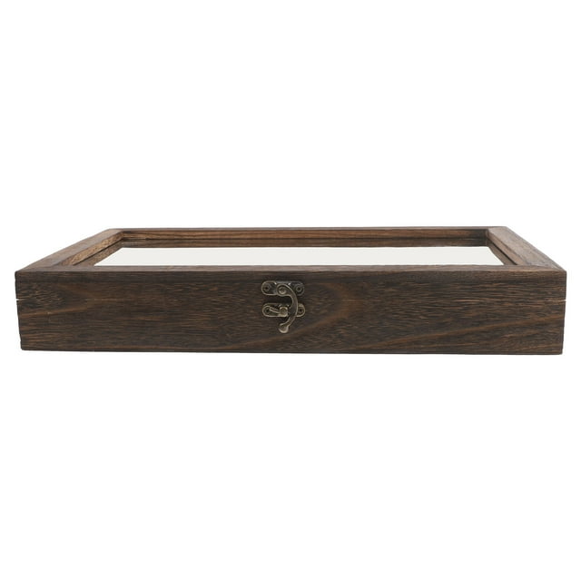 Butterfly Shadow Box Wooden Box With Clear Top and Liner Specimen Display Case Frame Insect Showcase Jewelry Storage Tray Pine Wood Keepsake Box Home Decor