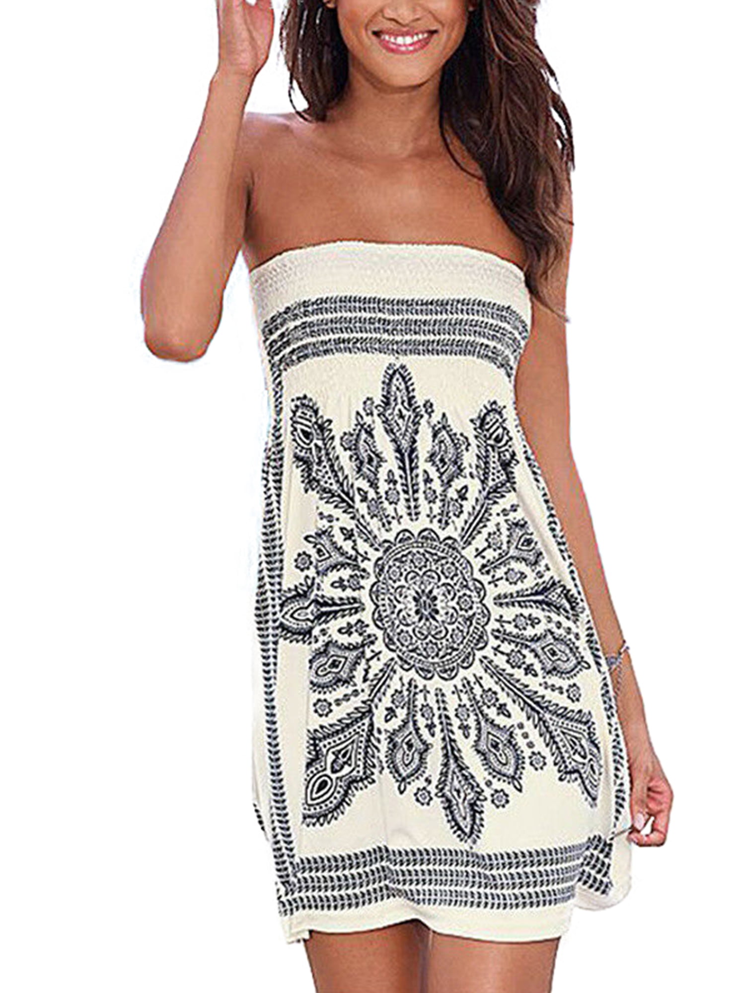 boho bandeau dress