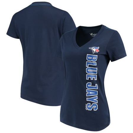Toronto Blue Jays G-III 4Her by Carl Banks Women's Asterisk V-Neck T-Shirt -