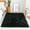 Black, variant on Modern Soft PV Fur Area Rug, Non-Slip Fuzzy Shag, Plush Furry Floor Carpet for Bedroom, Living Room, Nursery, Solid Color 5 x 7 ft - Turquoise