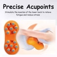 thumbnail image 5 of Acupressure Point Massager, Cervical Back Support Device, Occipital Release Tool, Neck And Upper Back Relaxer for Daily Comfort, An Orange Massage Backrest Cushion, 5 of 9