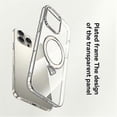 thumbnail image 2 of For iPhone 16 Pro Case Compatible with MagSafe Kickstand Clear PC Phone Cover, 2 of 4
