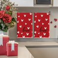 thumbnail image 6 of Red Love Heart Valentine''s Day Kitchen Towels Dish Towels, 18x26 Inch Wedding Farmhouse Decoration Hand Towels Set of 2, 6 of 6
