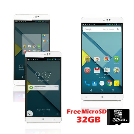 Indigi® 6.0inch Factory unlocked 3G Smartphone Android 5.1 SmartPhone + WiFi + Bluetooth Sync + 32gb microSD (Best Prepaid Pocket Wifi)