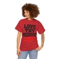 thumbnail image 2 of DJH Apparel | Love Thy Neighbor: No Exceptions Christian Unisex Cotton Tee, 2 of 8