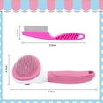 thumbnail image 2 of Cat Brushes for Indoor Cats, Dog Brush for Shedding with Metal Cat Comb, Self Cleaning Pet Hair Brush with Release Button for Grooming Kitten(Pink), 2 of 6