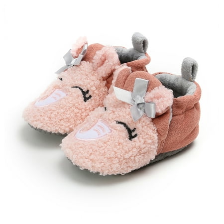 

eczipvz Baby Shoes Baby Cartoon Shoes Plus Velvet Warm Boots Fashion Non Slip Breathable Toddler Shoes Boots Baby Snow Boots (Pink 5 )