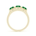 thumbnail image 2 of Angara Natural 1.35 Ct. Emerald Classic Ring in 14K Yellow Gold for Women (Ring Size: 3), 2 of 10