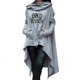 thumbnail image 1 of Sudaderas con capucha largo asimétrico con estampado de letras de Halloween Bad Witch para mujer, Tops, sudadera para mujer, ropa holgada Kawaii, sudaderas con capucha, 1 of 5