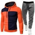 thumbnail image 2 of Mens Sweatsuits 2 Piece With Hoodie, Tracksuit Sweatsuit Sets Jogging Gym Training Wear 2025 2026 Fall Fashion Casual Tacksuit Matching (M,Orange), 2 of 3