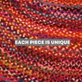 thumbnail image 4 of Homespice Chindi Red Oval Braided Rug and Funky Indoor Braided Rugs 5x7.5', The Perfect Colorful Braided Chindi Rug and Handmade Chindi Rug, 4 of 7