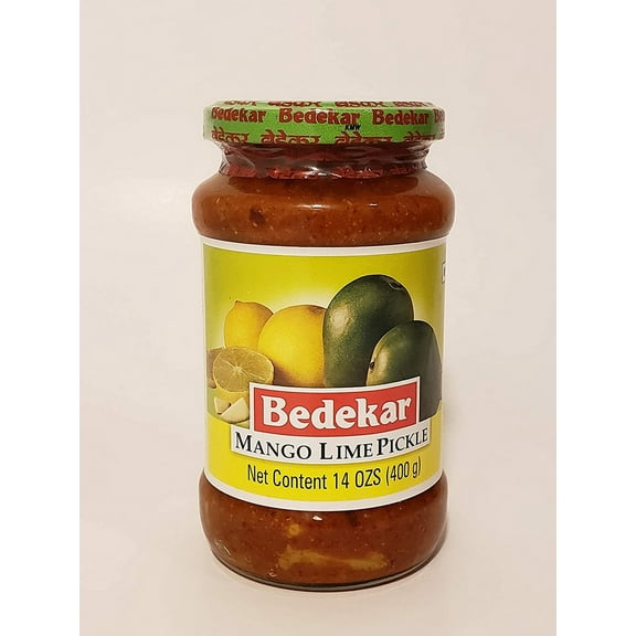 BEDEKAR Mango Lime Pickle - 14oz (400 Grams)
