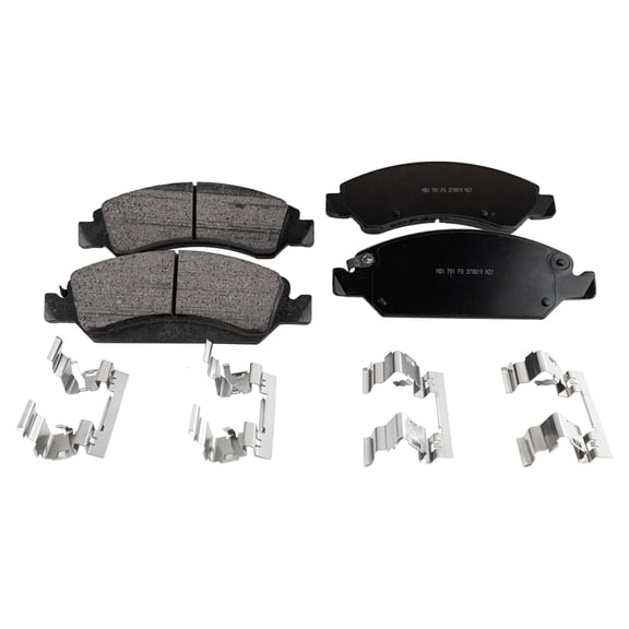 Brake Pad Set Compatible with 2008-2020 Chevrolet Tahoe 2005-2018 GMC Sierra 1500 8Cyl 6Cyl 5.3L 6.0L 4.8L 6.2L 3.4L 4.3L 5.7L Front