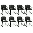 thumbnail image 1 of Costway Waiting Room Chair Set of 8 Upholstered Guest Conference Chair with Armrest, 1 of 9