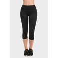 thumbnail image 6 of DailyWear Womens Athletic Capri Yoga Plex Leggings Pants with Pockets Black, Large, 6 of 7