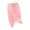 thumbnail image 4 of vdgthytj Toddler Baby Sweatpants Baby Girls Elastic Waist Cotton Joggers Casual Athletic Pants with Pockets for Kids, 4 of 5