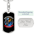 thumbnail image 2 of Brotherhood Of First Responders Firefighter Stainless Steel or 18k Gold Premium Swivel Dog Tag Keychain, 2 of 10