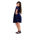 thumbnail image 3 of Kensie Girl Velvet Rhinestone Navy Dress, Sizes 4-16, 3 of 5