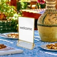 thumbnail image 2 of FONDOTIN 2-Pack Clear Acrylic Wedding Sign Holders, Transparent Table Display Stands for Restaurant and Event Decoration, 2 of 6