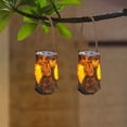 thumbnail image 1 of Fiudx Ofertas de la semana Lámpara solar de resina con imitación de tocón de árbol, lámpara colgante para jardín, decoración portátil para jardín al aire libre, 1 of 6