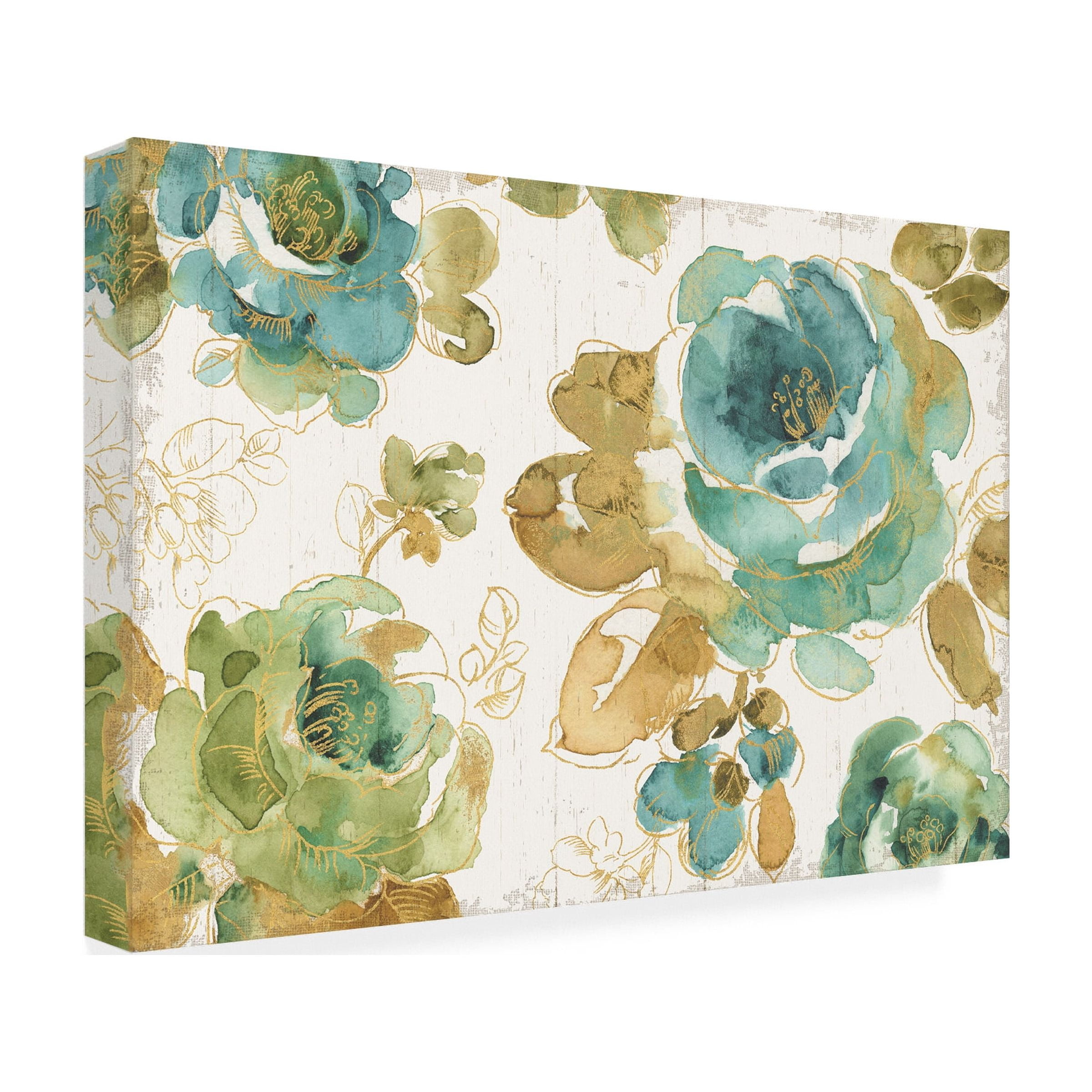 Trademark Fine Art "My Greenhouse Roses I on Wood" Canvas Art by Lisa Audit