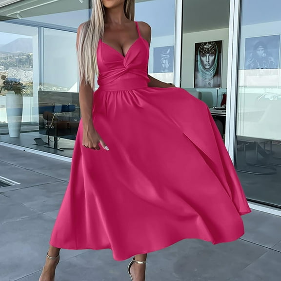Ladies 2024 Sling Dress Long Maxi Dresses for Women Long Casual Dresses for Women Summer Sports Dress for Women Lon Dress for Women Long Sleeve Fall Dresses for Women Ladies Maxi Dress Summer Dress