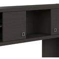 thumbnail image 6 of Echo Bow Front Desk Set with Hutch & Storage in Charcoal Maple - Engineered Wood, 6 of 10