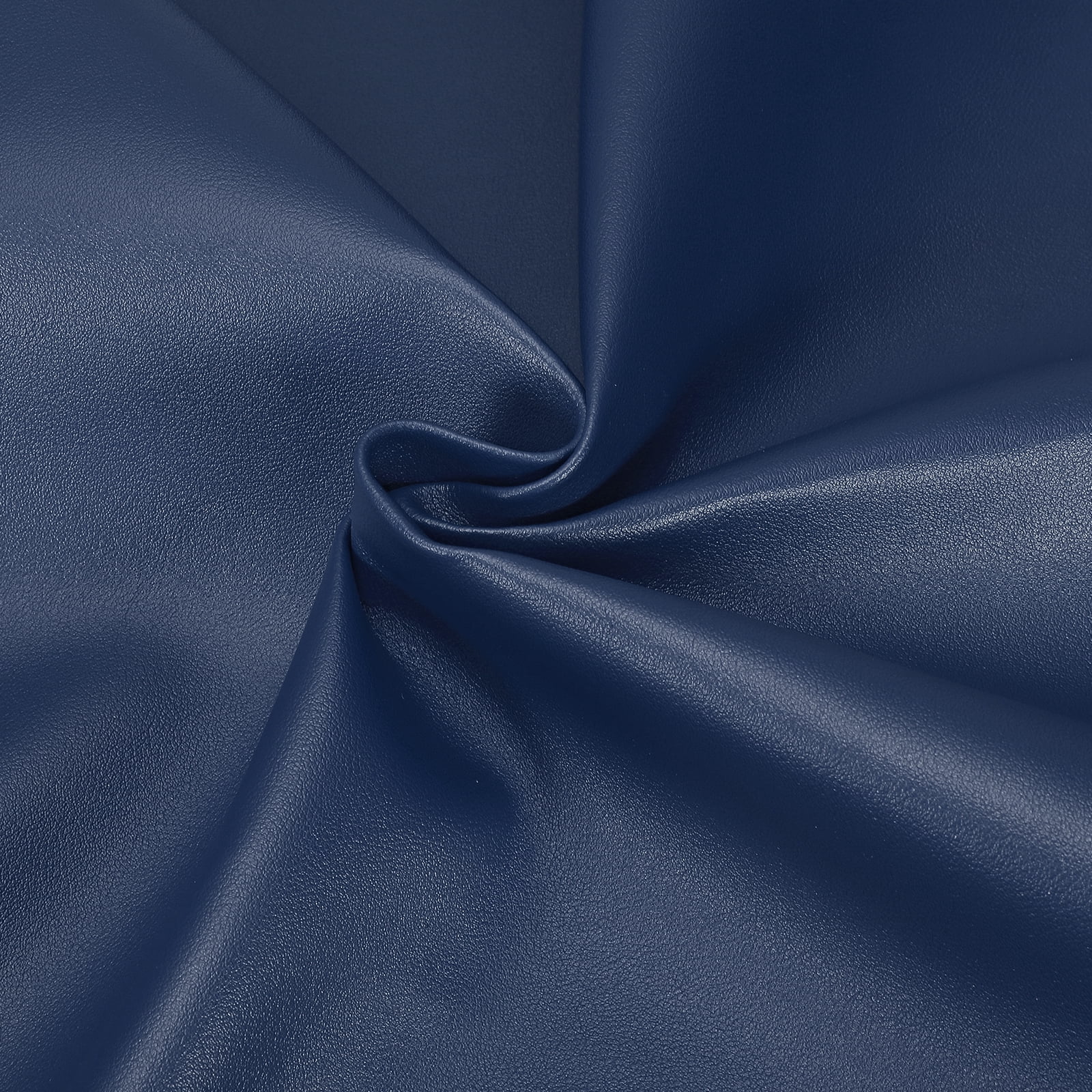 Uxcell Marine Vinyl Fabric, 54 Inch 1 Yard Upholstery Faux Leather Soft Waterproof Sheets Fabric for Crafts DIY Sewings Sofa Wallets Handbag Car, Blue