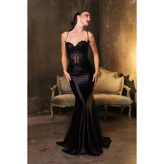 Women's May Queen Plus Size Long evening elegant Gown Maxi Formal Dress MQ2139 Black 14