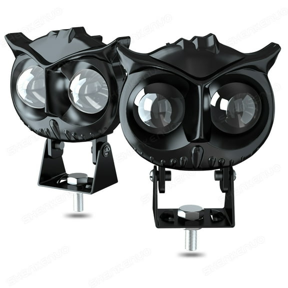 2X LED Work Light Pods White Yellow Spot Fog Driving Owl Lamp Off Road Truck 4WD