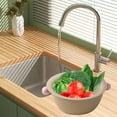 thumbnail image 6 of STPToys Clearance Kitchen Colander with Bowl Strainer,8.6 inch Plastic Fruits and Vegetable Washing Basket Double Layered Drain Basin Cleaning Mixing Basket - Gray, 6 of 7