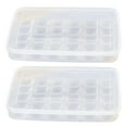 thumbnail image 1 of Shisuyan Stackable Egg Holder Egg Storage Box Preservation 2Pcs, 1 of 8