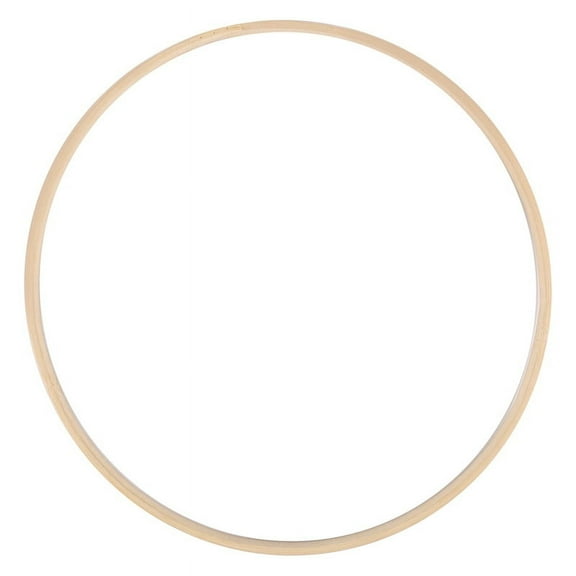Dream Bamboo Rings,Wooden Circle Round Catcher DIY Hoop for Flower Wreath House Garden Plant Decor Hanging Basket 26Cm bamboo Wood color,1 * Wreath circle