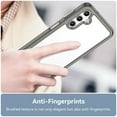 thumbnail image 6 of Decase for Samsung A35,Shockproof Case Flexible TPU & Hard Clear Acrylic Anti-Scratch Ultra Slim Transparent Rugged Case Cover Designed for Samsung Galaxy A35 - Gray, 6 of 8