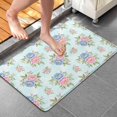 thumbnail image 4 of Pioneer Flower Floral Print Pattern Bathroom Rugs Mat, Non Slip Microfiber Bathroom Rug with Rubber Backing, Soft Mats for Bathroom Floor Tub Shower, 20"x32", 4 of 5