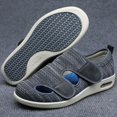 thumbnail image 2 of XIHAHA-zapatos informales para mamá y papá, sandalias ortopédicas, pies anchos, zapatos hinchados, ajuste de eversión del pulgar, zapatos suaves y cómodos para diabéticos, 2 of 5