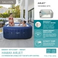 thumbnail image 3 of Bestway SaluSpa Hawaii 4-6 Person Inflatable Hot Tub, Square Energy-Efficient Spa, 71"x28", 3 of 11