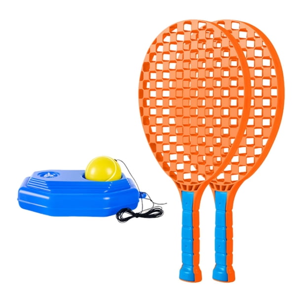 Ejercicio práctico de entrenamiento en solitario para niños, herramienta de entrenamiento de tenis Raqueta Naranja