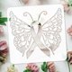 thumbnail image 3 of Plantilla de mariposa con lazo de 30 x 30 cm (11,8 x 11,8 pulgadas) con temática de prevención del cáncer de mama. Estampado para tela, ropa, madera o lienzo., 3 of 7