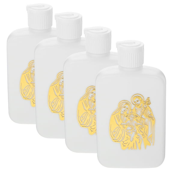 FRCOLOR  4 Pcs Holy Water Bottle Clear Bottles Large Foldable Container