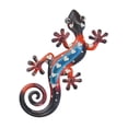 thumbnail image 2 of Arte de pared de gecko de metal 2D para colgar en la pared, adorno decorativo para restaurante negro, 2 of 6