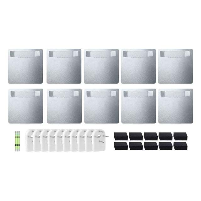 DOLITY Adhesive Picture Hangers Sawtooth Picture Hooks for Foam Board Photo Artwork 10 set