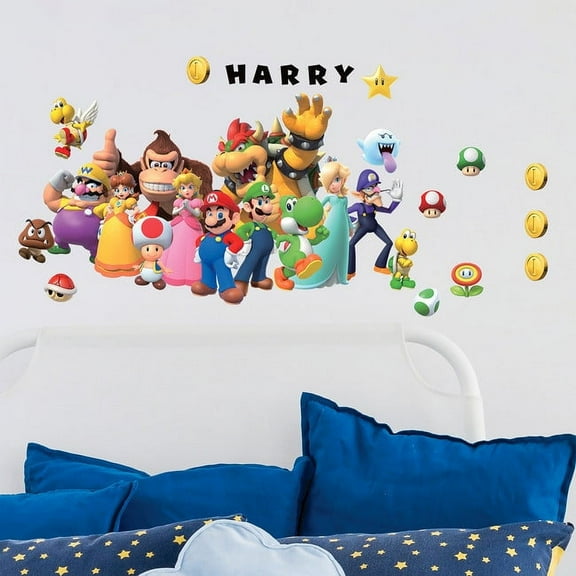 Super Mario™ Giant Peel & Stick Wall Decal With Alphabet