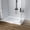 6#, variant on EastVita Shower Base Non-Slip SMC Shower Pan with Center Drain White Bathroom Shower Tray Kit 304 Stainless Steel Square Drain Cover Single Threshold Floor for Easy Installation